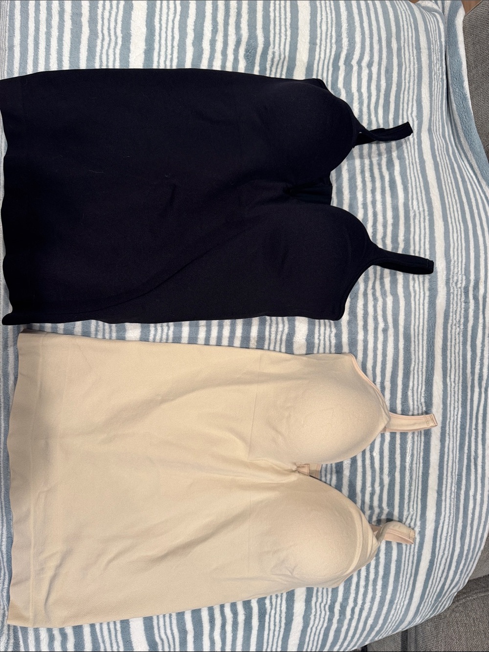 Seamless Tank Shapewear Duo — Black & Nude